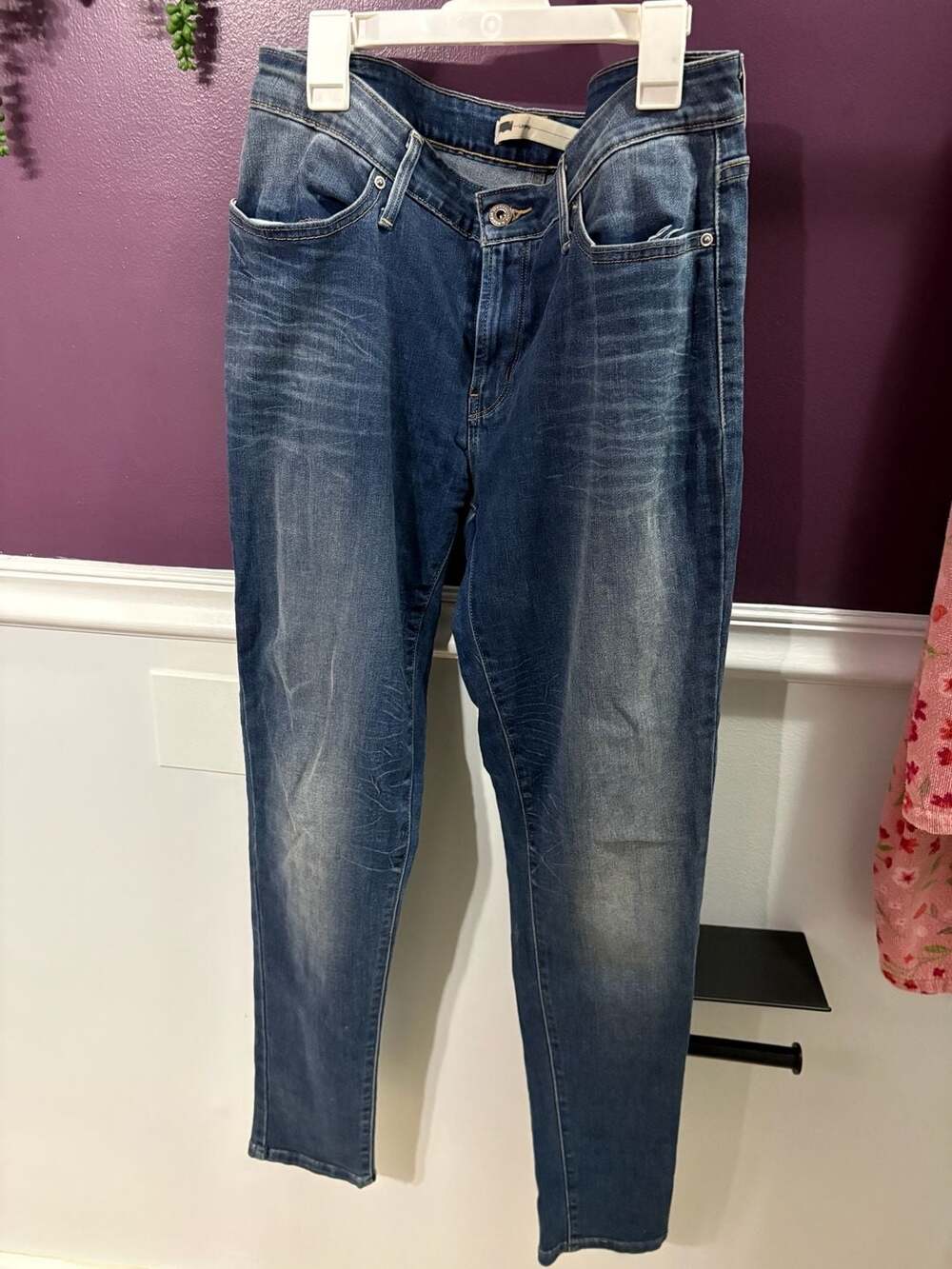 Levi's Womens Blue Denim Skinny Jeans